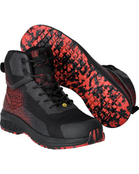MASCOT® Sicherheitsstiefel F1503-909 Schwarz/Verkehrsrot