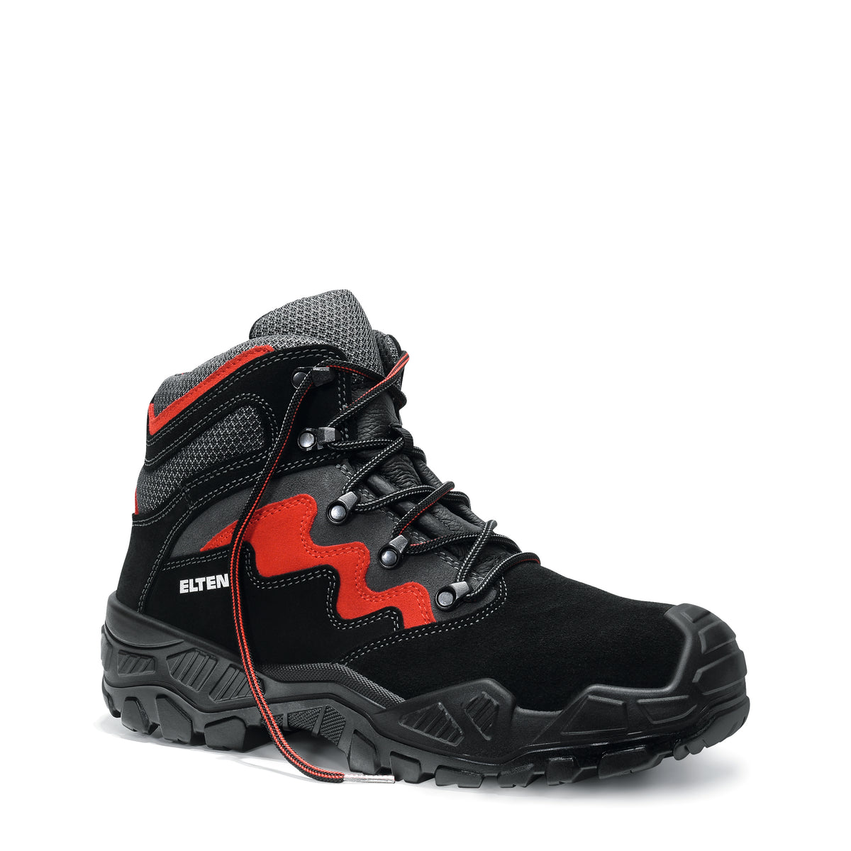ELTEN MICK black-red Mid ESD S3S