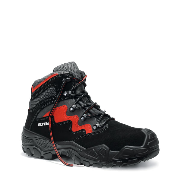 ELTEN MICK black-red Mid ESD S3S