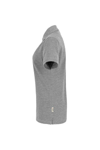 HAKRO Damen Poloshirt Classic 110 grau meliert