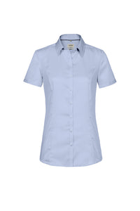 HAKRO 1/2-Arm Bluse Business 112 himmelblau