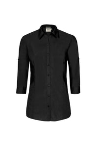 HAKRO 3/4-Arm-Vario Bluse MIKRALINAR® 120 schwarz