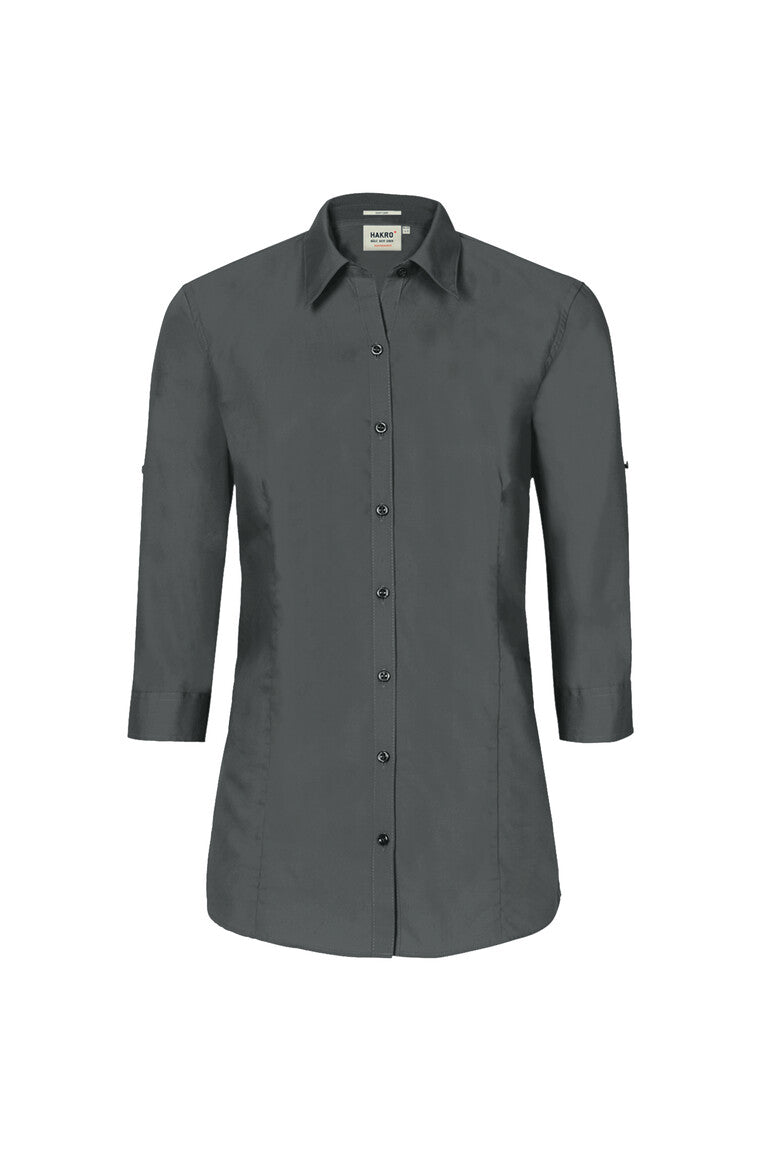HAKRO 3/4-Arm-Vario Bluse MIKRALINAR® 120 anthrazit