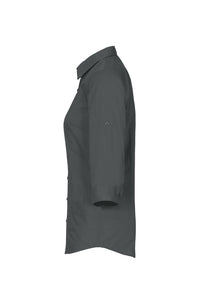 HAKRO 3/4-Arm-Vario Bluse MIKRALINAR® 120 anthrazit