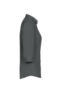 HAKRO 3/4-Arm-Vario Bluse MIKRALINAR® 120 anthrazit