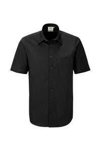 HAKRO 1/2-Arm Hemd MIKRALINAR® Comfort 122 schwarz