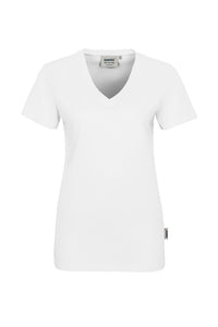 HAKRO Damen V-Shirt Classic 126 weiß