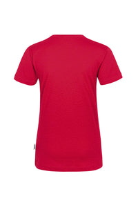 HAKRO Damen V-Shirt Classic 126 rot