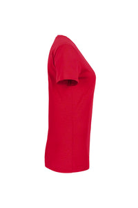 HAKRO Damen V-Shirt Classic 126 rot