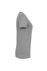 HAKRO Damen V-Shirt Classic 126 grau meliert