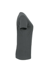 HAKRO Damen V-Shirt Classic 126 anthrazit