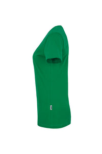 HAKRO Damen V-Shirt Classic 126 kellygrün