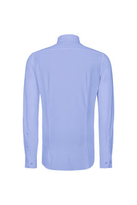HAKRO Hemd Natural Stretch Regular 130 ozeanblau