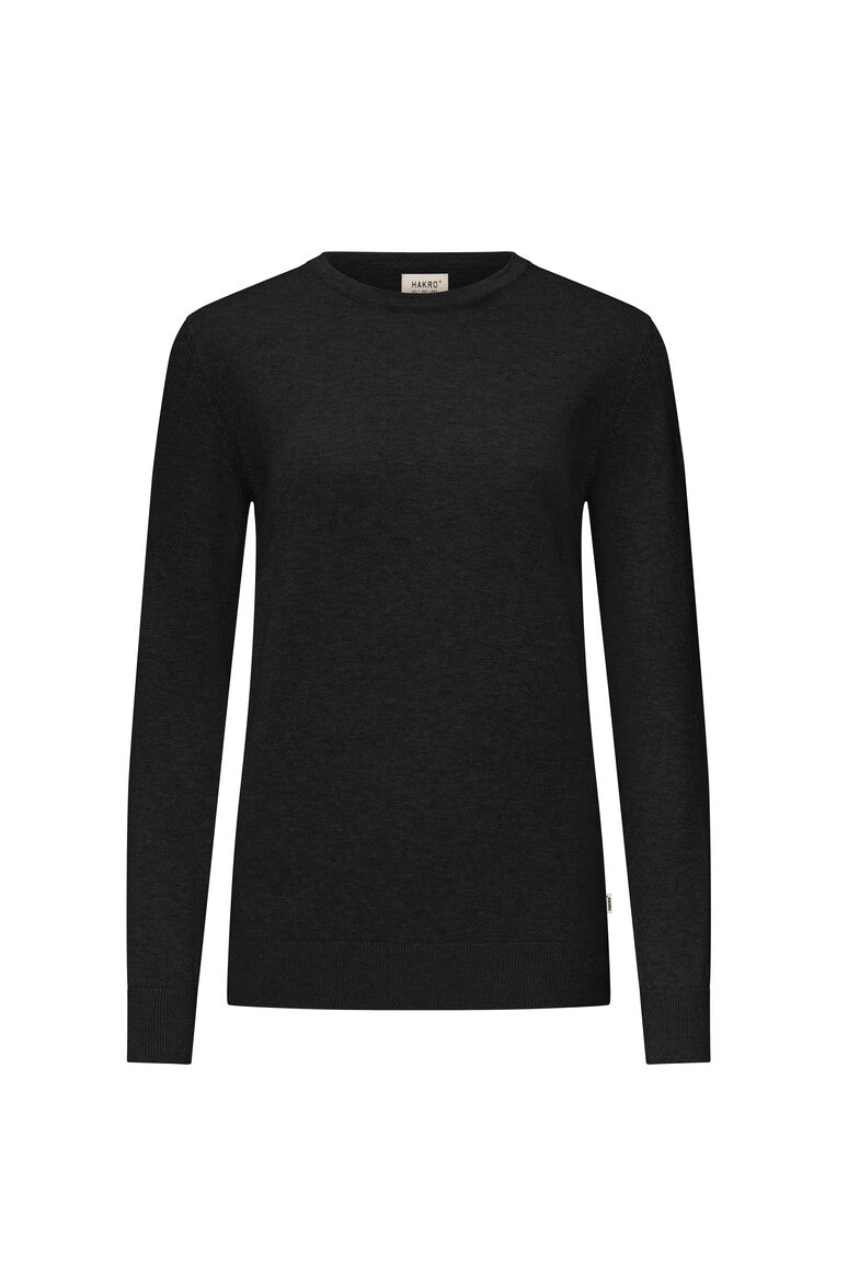 HAKRO Damen Pullover Premium-Baumwolle 135 schwarz