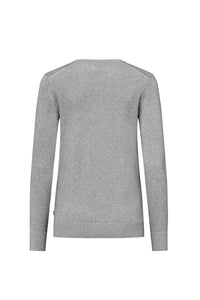 HAKRO Damen Pullover Premium-Baumwolle 135 grau meliert