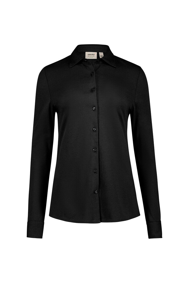 HAKRO COTTON TEC® Bluse 136 schwarz