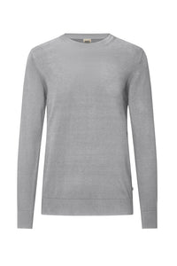 HAKRO Pullover Premium-Baumwolle 145 grau meliert