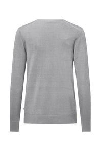 HAKRO Pullover Premium-Baumwolle 145 grau meliert