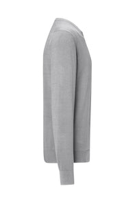HAKRO Pullover Premium-Baumwolle 145 grau meliert