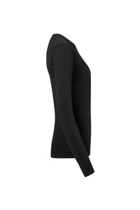 HAKRO Damen Pullover Merino-Wolle 146 schwarz