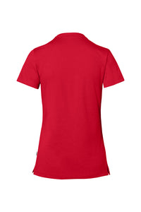 HAKRO COTTON TEC® Damen V-Shirt 169 rot
