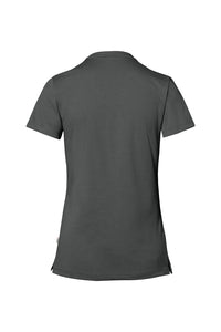 HAKRO COTTON TEC® Damen V-Shirt 169 anthrazit