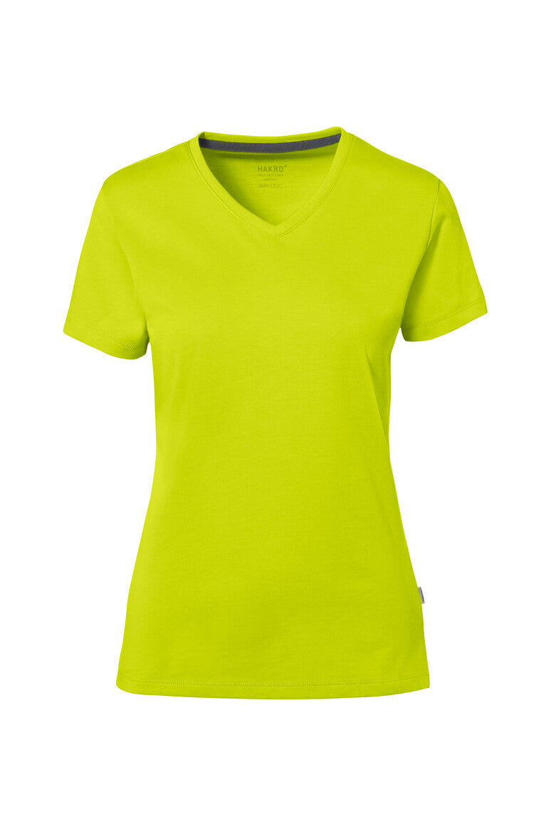 HAKRO COTTON TEC® Damen V-Shirt 169 kiwi
