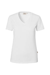 HAKRO Damen V-Shirt Stretch 172 weiß
