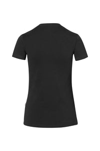 HAKRO Damen V-Shirt Stretch 172 schwarz