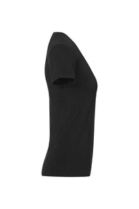 HAKRO Damen V-Shirt Stretch 172 schwarz