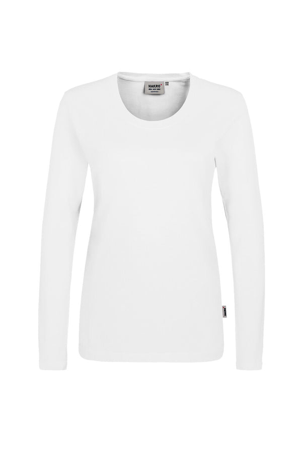 HAKRO Damen Longsleeve Classic 178 weiß