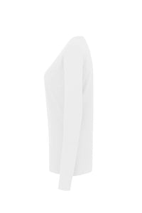 HAKRO Damen Longsleeve Classic 178 weiß