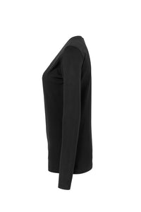 HAKRO Damen Longsleeve Classic 178 schwarz