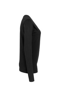 HAKRO Damen Longsleeve Classic 178 schwarz