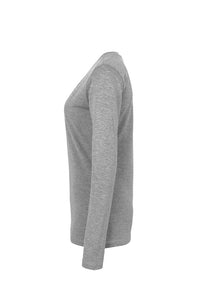 HAKRO Damen Longsleeve Classic 178 grau meliert