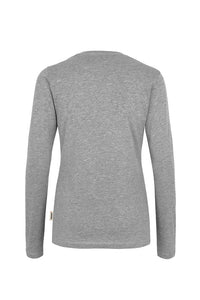 HAKRO Damen Longsleeve Classic 178 grau meliert