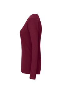 HAKRO Damen Longsleeve MIKRALINAR® 179 weinrot