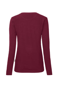 HAKRO Damen Longsleeve MIKRALINAR® 179 weinrot