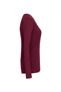 HAKRO Damen Longsleeve MIKRALINAR® 179 weinrot