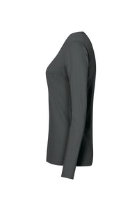 HAKRO Damen Longsleeve MIKRALINAR® 179 anthrazit