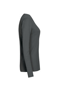 HAKRO Damen Longsleeve MIKRALINAR® 179 anthrazit