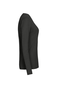 HAKRO Damen Longsleeve MIKRALINAR® 179 karbongrau