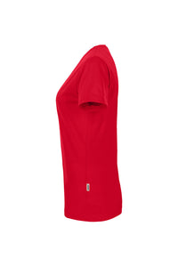 HAKRO Damen V-Shirt MIKRALINAR® 181 rot