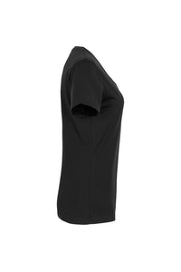 HAKRO Damen V-Shirt MIKRALINAR® 181 schwarz