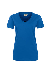 HAKRO Damen V-Shirt MIKRALINAR® 181 royalblau
