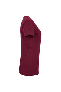 HAKRO Damen V-Shirt MIKRALINAR® 181 weinrot