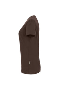 HAKRO Damen V-Shirt MIKRALINAR® 181 schokolade