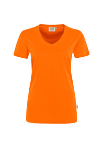HAKRO Damen V-Shirt MIKRALINAR® 181 orange