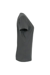 HAKRO Damen V-Shirt MIKRALINAR® 181 anthrazit