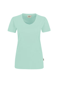 HAKRO Damen V-Shirt MIKRALINAR® 181 eisgrün